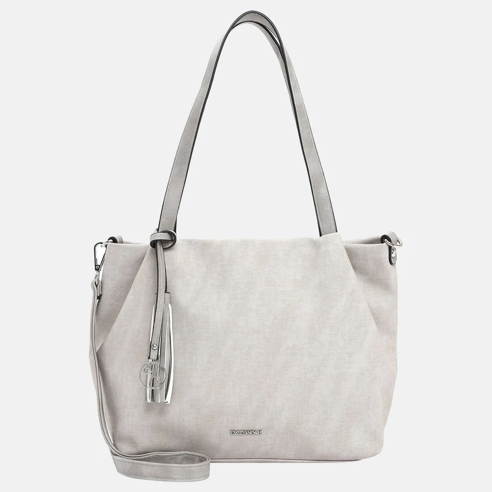 Emily Noah Elke shopper light grey bij Duifhuizen